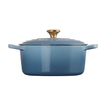 Round Casserole 22cm Chambray (Gold Knob) image number 2