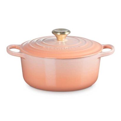 Round Casserole 24cm Pêche (Light Gold Knob) image number 0