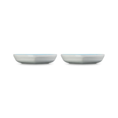 Set of 2 Heart Dishes 22cm Powder Blue image number 2