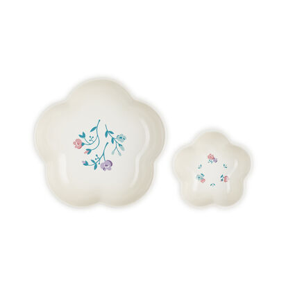 Petite Fleur Flower Dish Set