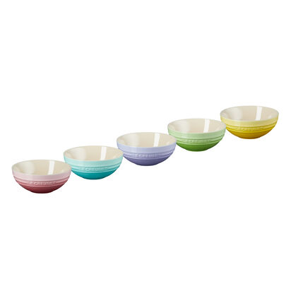 Set of 5 Multi Bowl 15cm Pale Rose/Cool Mint/Pastel Purple/Soleil/Kiwi image number 0