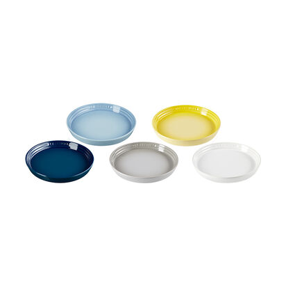 Set of 5 Round Plate 17cm image number 1