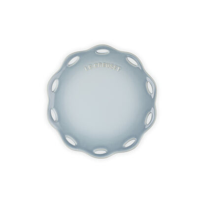 Fleur Lace Cake Stand 17cm Silver Blue image number 3