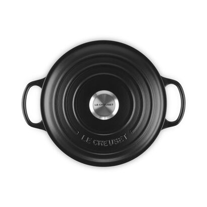 Round Casserole 24cm Matte Black (Black Interior) image number 3