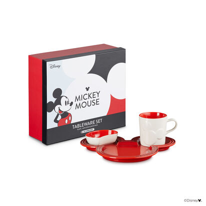 Mickey Mouse Tableware Set Cerise