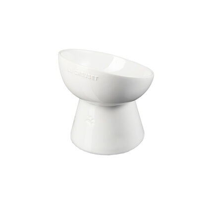 Deep Footed Pet Bowl White image number 9