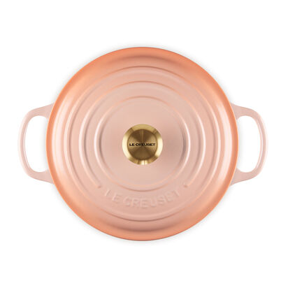 Round Casserole 22cm Pêche Light Gold Knob image number 3