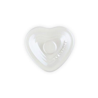 Small Heart Ramekin with Lid 180ml Pearlized White image number 3