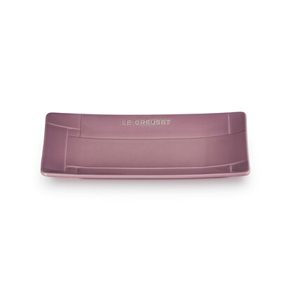 Mesh Rectangular Plate 23cm Mauve Pink image number 1