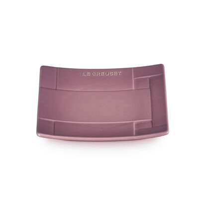 Mesh Square Plate 18cm Mauve Pink image number 1