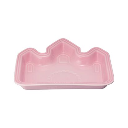 Baby Lunch Plate Castle 24cm Milky Pink image number 1