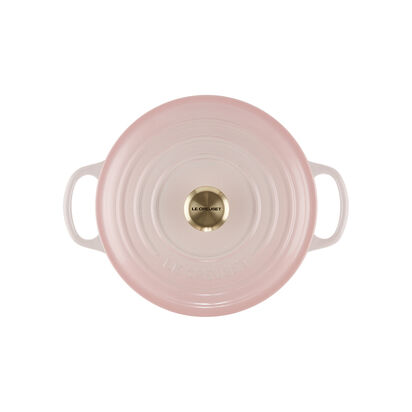 Round Casserole 22cm Shell Pink (Light Gold Knob) image number 2