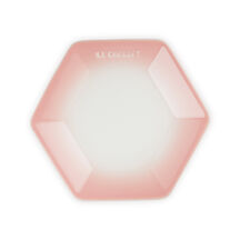 Hexagon Plate 21cm Powder Pink