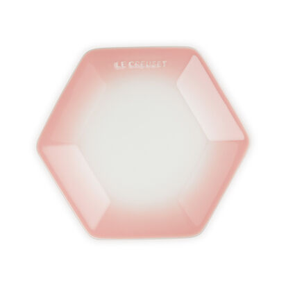 Hexagon Plate 21cm Powder Pink image number 0