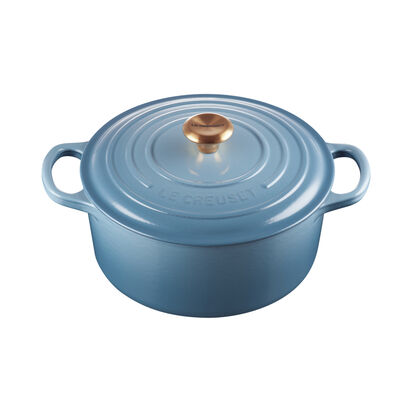 Round Casserole 20cm Chambray (Gold Knob) image number 1