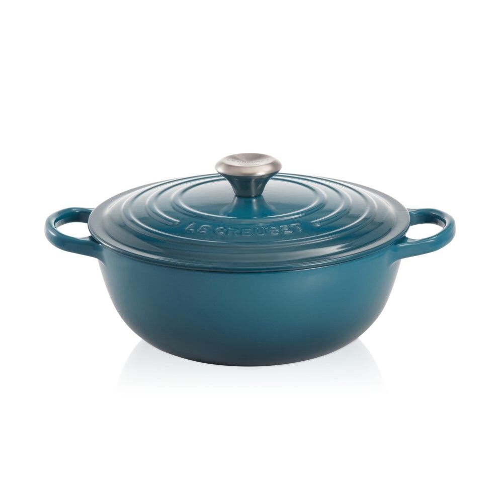 琺瑯鑄鐵深炒鍋26厘米Deep Teal 642 | Le Creuset Hong Kong