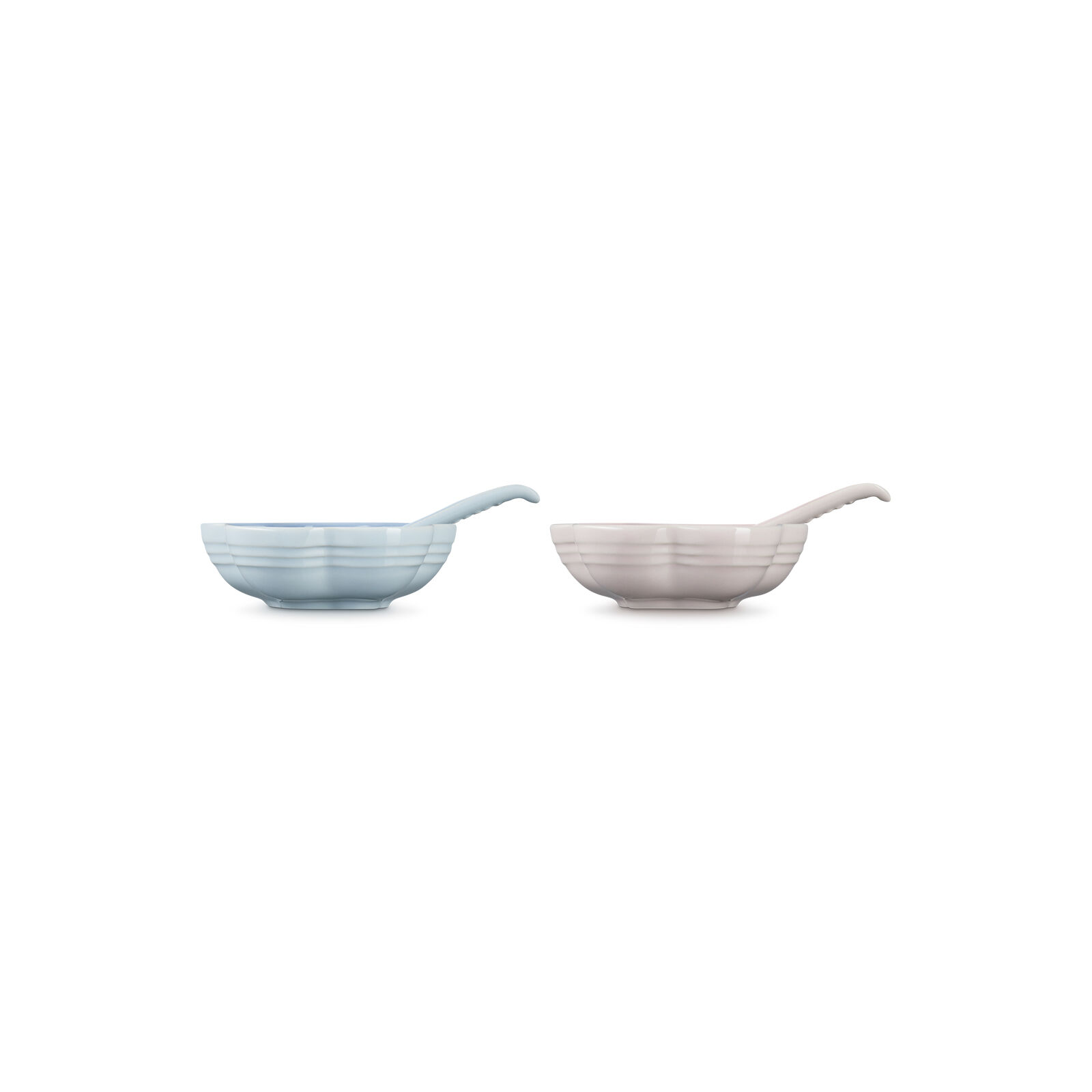陶瓷花形盤(小) 2件裝連中式匙羹Shell Pink/ Coastal Blue S582 | Le 