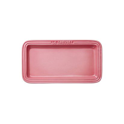 Rectangular Plate 25cm Rose Quartz image number 1