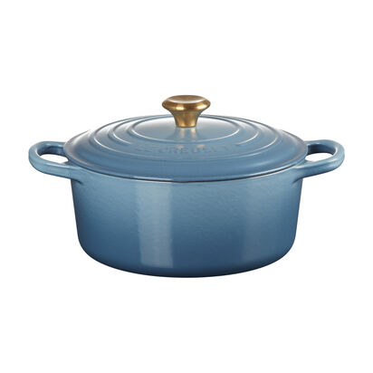 Round Casserole 22cm Chambray (Gold Knob) image number 0