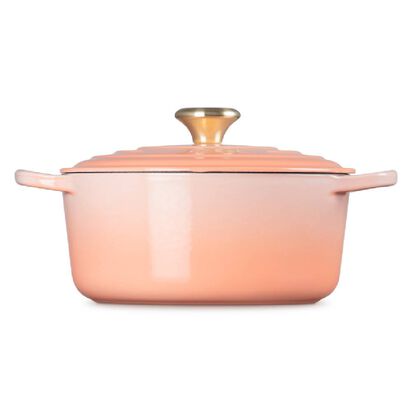 Round Casserole 24cm Pêche (Light Gold Knob) image number 2