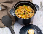Black Cocotte Every, cook rice